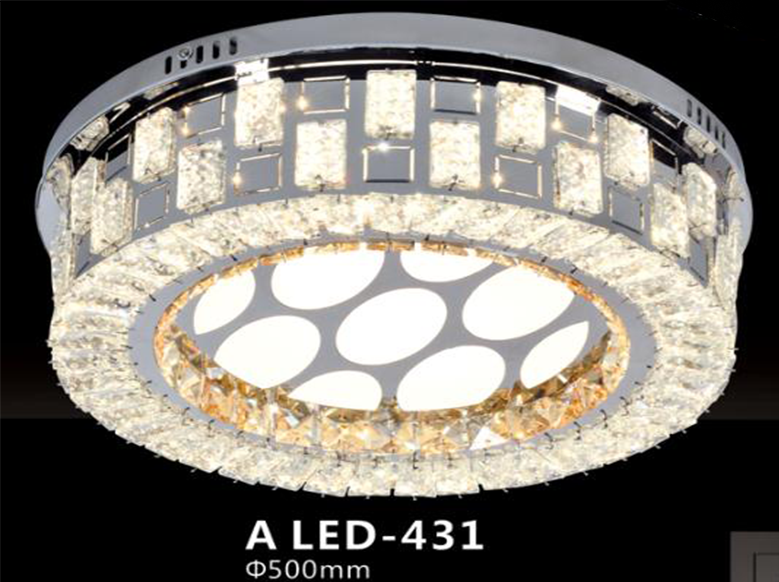 Đèn mâm pha lê hình  tròn HT-ALED431