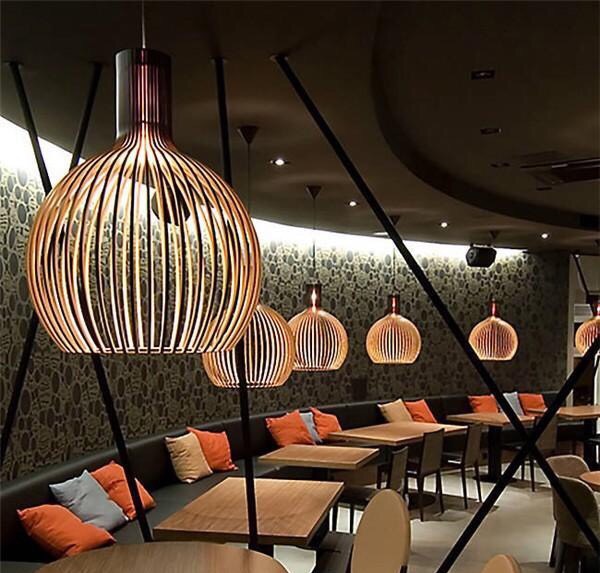 Lựa chọn đèn thả trang trí quán cà phê